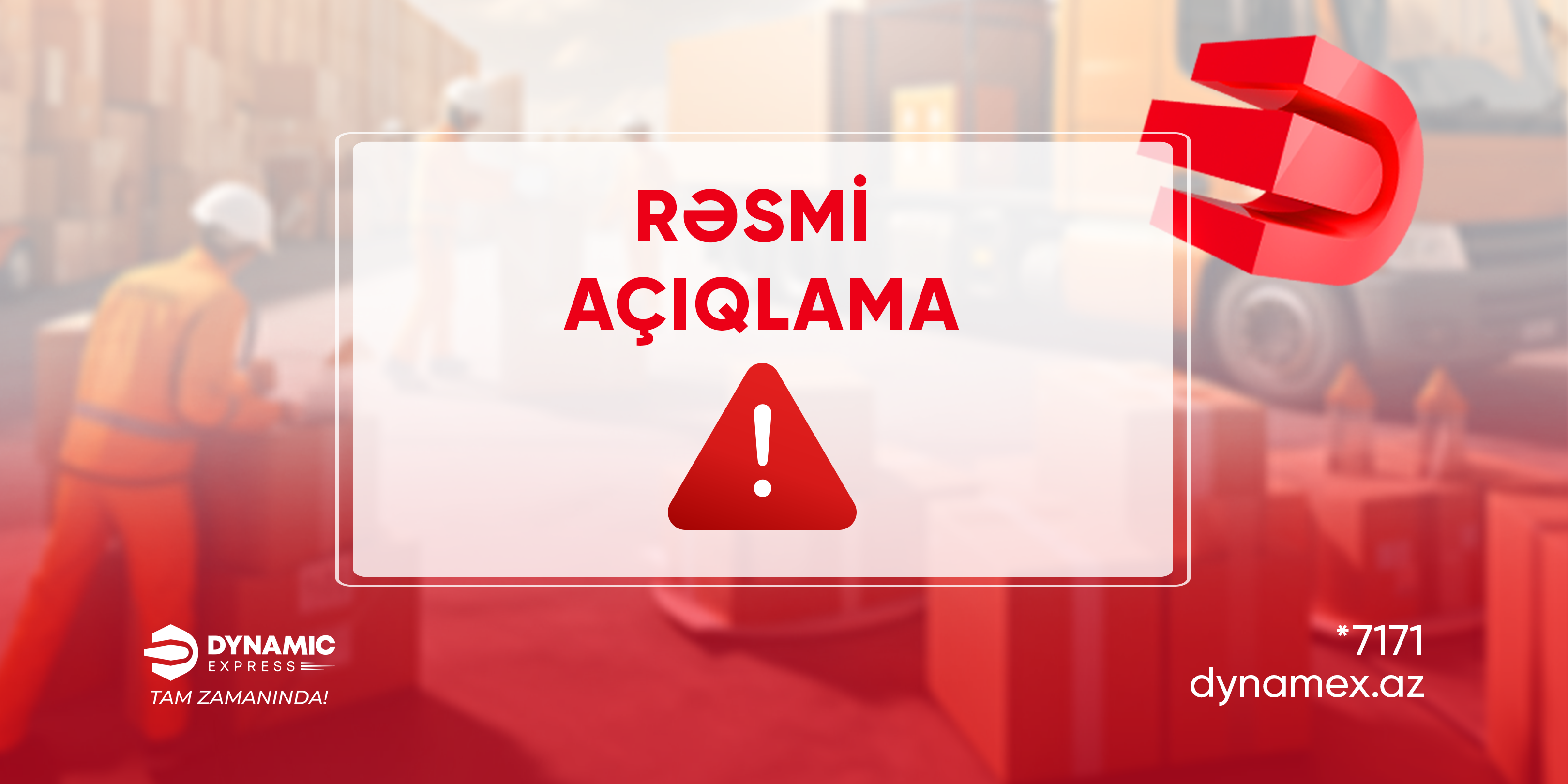 Rəsmi Açıqlama!