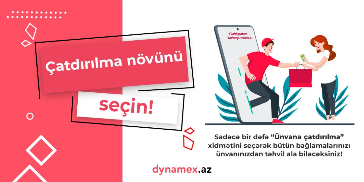 Çatdırılma növünü seçin - Dynamex.az